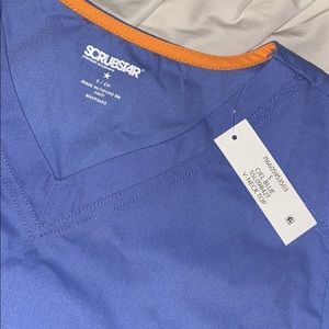 womens size small v neck scrub top